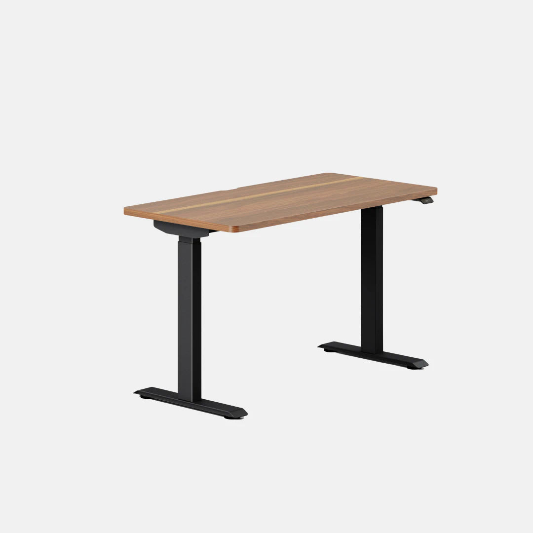 Branch Duo standing desk, Walnut top-color and Black legs; 48 × 24 inches; exact official manufacturer selector view for SKU 10-10-05-86.