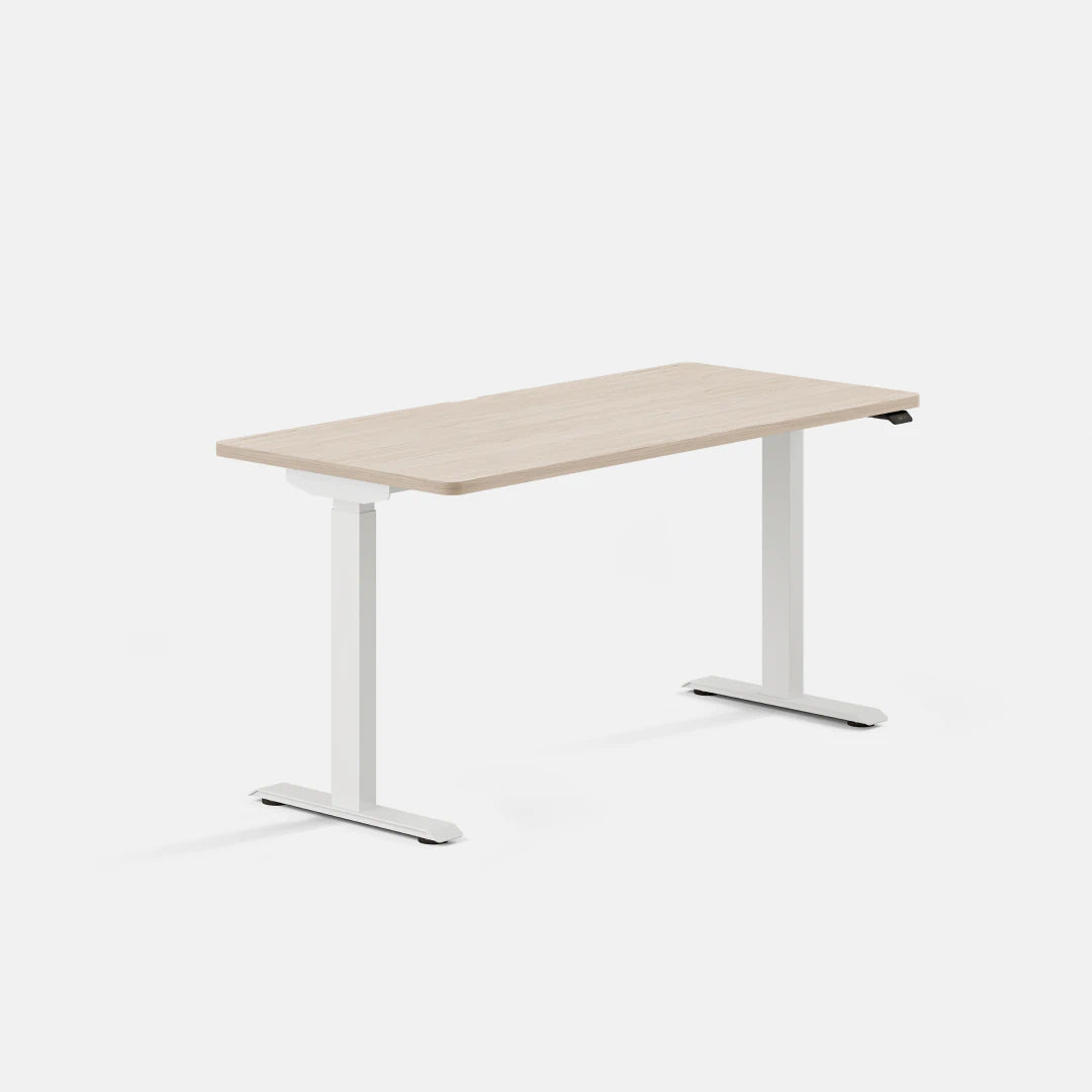 Representative Branch Duo in Maple top-color and White legs, 58 × 27 inches; reviewed selection is Eggshell / White.